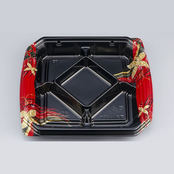 弁当容器　BFN味音(みおん)13-2 結花黒本体　400枚(50枚×8) 0281013024305　シーピー化成（直送品）