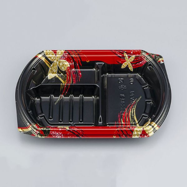 弁当容器　BFN味音(みおん)23-2 結花黒本体　600枚(50枚×12) 0281023024305　シーピー化成（直送品）