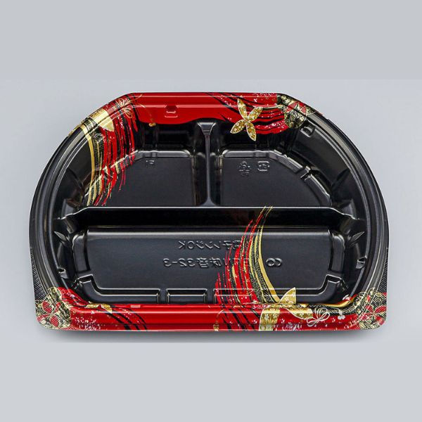 弁当容器　BFN味音(みおん)32-3 結花黒本体　600枚(50枚×12) 0281032034305　シーピー化成（直送品）