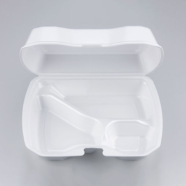 弁当容器　PSP一体型容器 VK-613-4 無地　200枚(50枚×4) 0300613040150　シーピー化成（直送品）