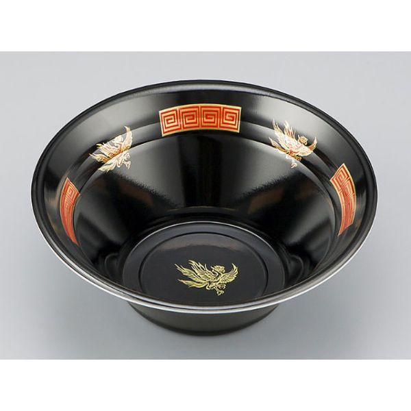 麺・スープ容器　VK-760 鳳雷黒本体　600枚(50枚×12) 0300760006215　シーピー化成（直送品）