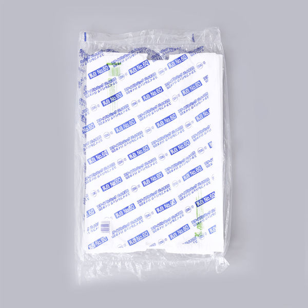 持ち帰り袋 ステイブルバッグバイオ25 乳白 No.60 1000枚(100枚×10) 0482501（直送品）