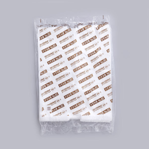 持ち帰り袋 ステイブルバッグ かすみ草 No.80 500枚(100枚×5) 0483087 1ケース(500枚入(100枚×5袋))（直送品）