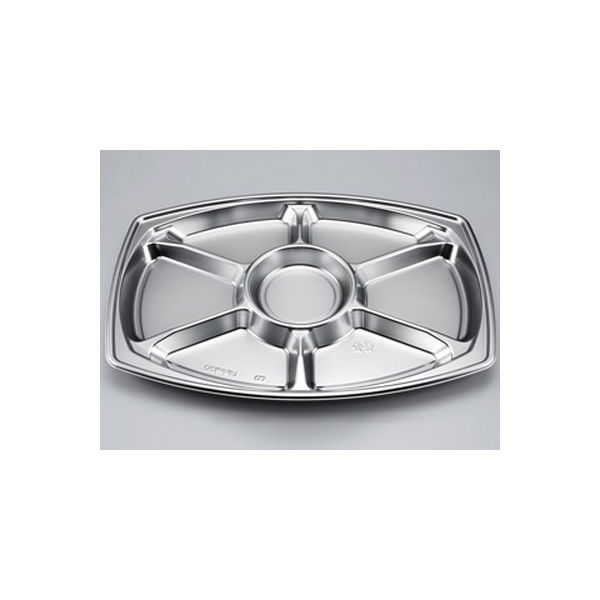 オードブル容器　UF小判50 DX本体　100枚(10枚×10) 0596150000105　シーピー化成（直送品）