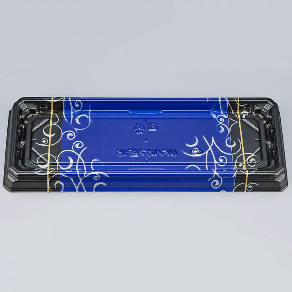 寿司容器　UFハカマ板16 みつる青本体　600枚(50枚×12) 0597116008955　シーピー化成（直送品）