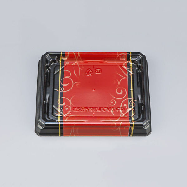 寿司容器　UFハカマ板23 みつる朱本体　600枚(50枚×12) 0597123008975　シーピー化成（直送品）