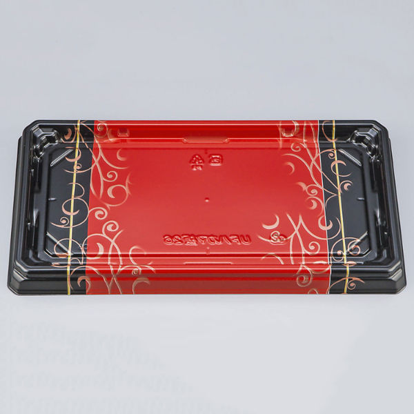 寿司容器　UFハカマ板26 みつる朱本体　600枚(50枚×12) 0597126008975　シーピー化成（直送品）