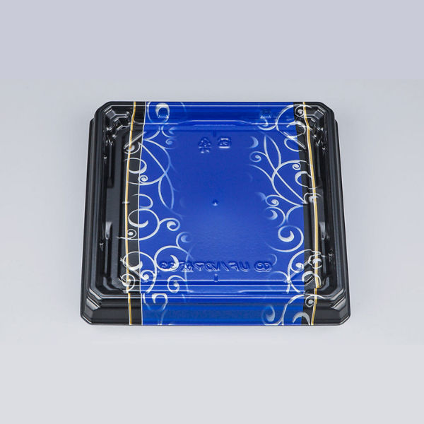 寿司容器　UFハカマ板33 みつる青本体　600枚(50枚×12) 0597133008955　シーピー化成（直送品）