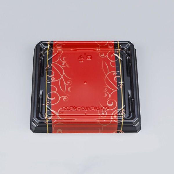 寿司容器　UFハカマ板33 みつる朱本体　600枚(50枚×12) 0597133008975　シーピー化成（直送品）