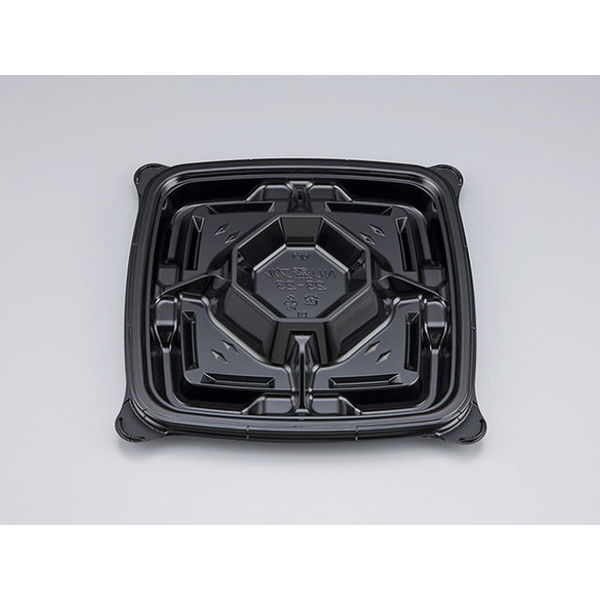 オードブル容器　NU盛ブル23-23 黒本体　280枚(10枚×28) 0621232300525　シーピー化成（直送品）