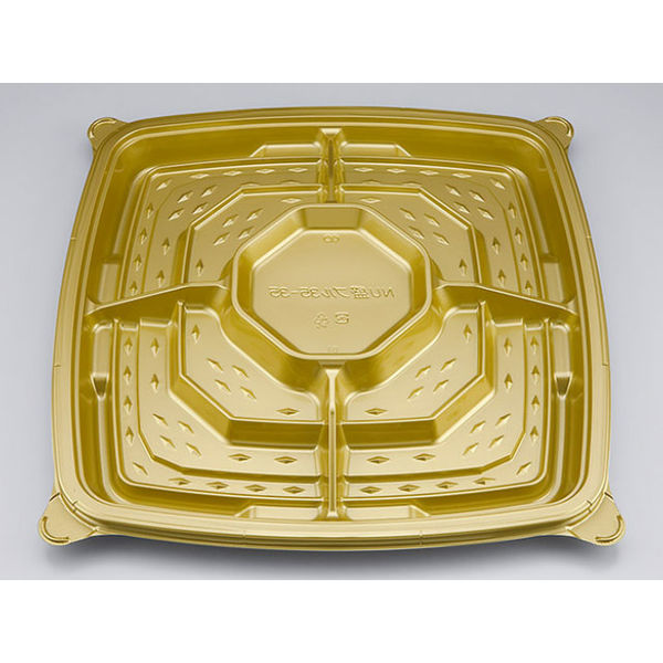 オードブル容器　NU盛ブル35-35ロイヤルG本体　120枚(10枚×12) 0621353506895　シーピー化成（直送品）