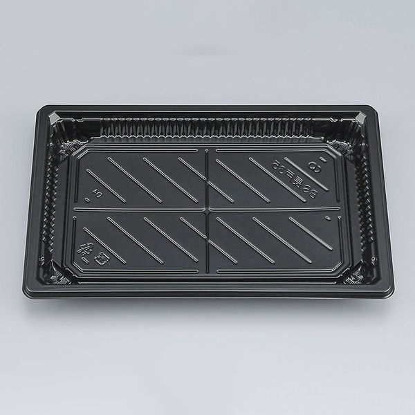 寿司容器　BS長戸35 黒本体　800枚(50枚×16) 0691135000525　シーピー化成（直送品）