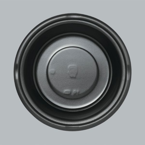 福助工業 T-丼麺 本体 黒 300枚(50枚×6) 0721069 1ケース(300枚入(50枚×6袋))（直送品）