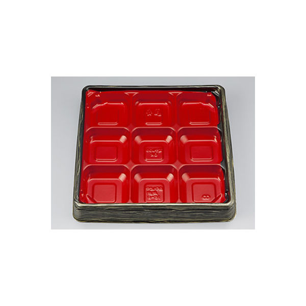 弁当容器　BFハカマ集膳15-9金板目本体(N)　400枚(50枚×8) 0748215093255　シーピー化成（直送品）