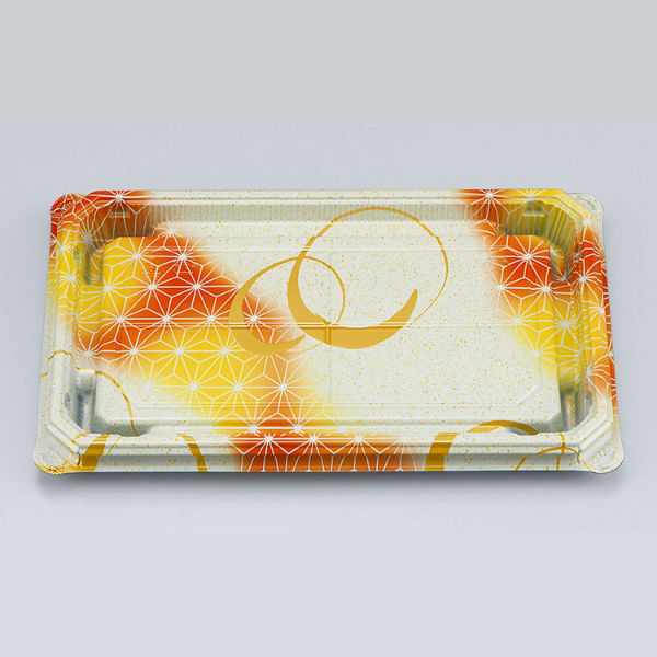 寿司容器　NUN助盛20-12 あさ月橙本体　800枚(50枚×16) 0788201204135　シーピー化成（直送品）