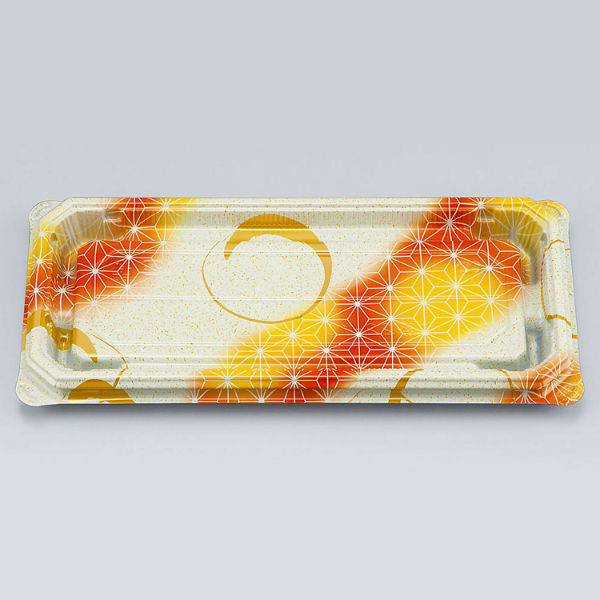 寿司容器　NUN助盛22-10 あさ月橙本体　800枚(50枚×16) 0788221004135　シーピー化成（直送品）