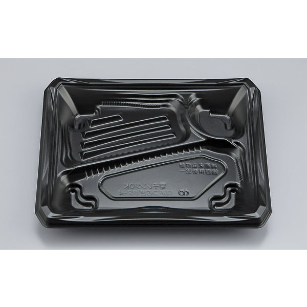 弁当容器　CBFつむぎ8S-4黒本体　600枚(50枚×12) 0A00208540525　シーピー化成（直送品）