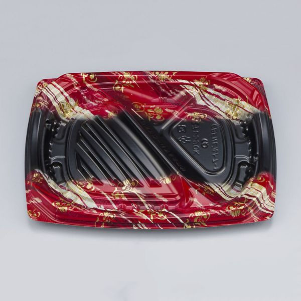 弁当容器　CBFNビルト7-1 鮫雲赤本体　600枚(50枚×12) 0A10107012915　シーピー化成（直送品）