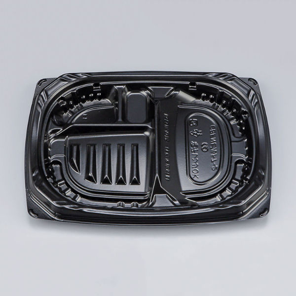 弁当容器　CBFNビルト7-2 黒本体　600枚(50枚×12) 0A10107020525　シーピー化成（直送品）