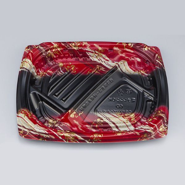 弁当容器　CBFNビルト8-1 鮫雲赤本体　600枚(50枚×12) 0A10108012915　シーピー化成（直送品）