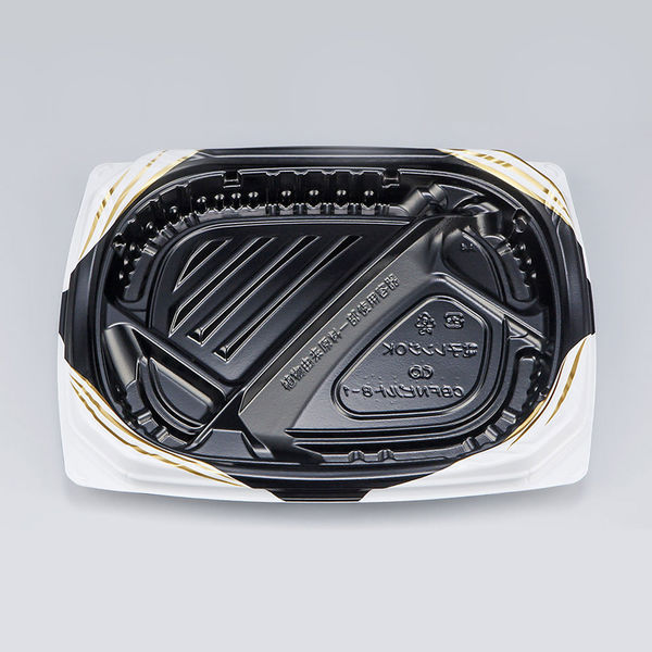 弁当容器　CBFNビルト8-1 ソアBW本体　600枚(50枚×12) 0A10108014705　シーピー化成（直送品）