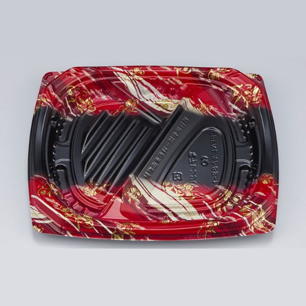 弁当容器　CBFNビルト8S-1 鮫雲赤本体　600枚(50枚×12) 0A10108512915　シーピー化成（直送品）