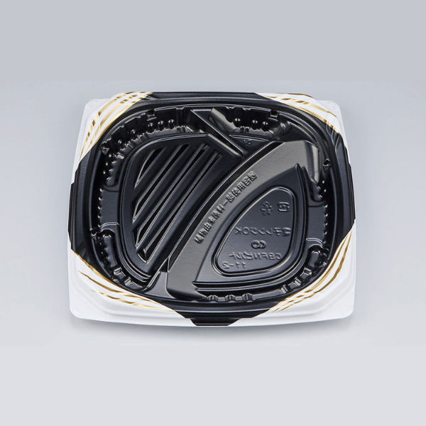 弁当容器　CBFNビルト11-2 ソアBW本体　400枚(50枚×8) 0A10111024705　シーピー化成（直送品）