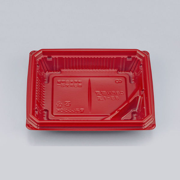 どんぶり容器　CBFN御重(おじゅう)85-1浅 朱本体　900枚(50枚×18) 0A10285215055　シーピー化成（直送品）