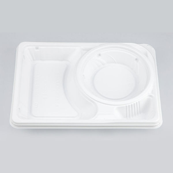 弁当容器　CBFNランチ12 ホワイト本体　400枚(50枚×8) 0A10312000075　シーピー化成（直送品）