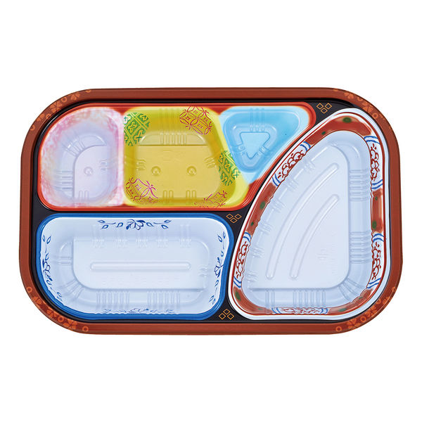 タカギ産業 弁当容器 TSR-85-55B 柄付 本体 800枚(50枚×16) 2004884 1ケース(800枚入(50枚×16袋))（直送品）
