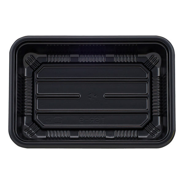 タカギ産業 弁当容器 TSR-9 黒 本体 1500枚(100枚×15) 2005562 1ケース(1500枚入(100枚×15袋))（直送品）