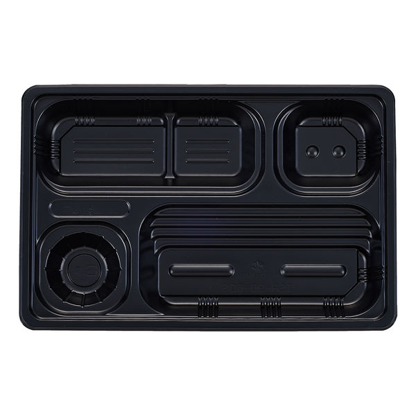 タカギ産業 弁当容器　TSR-90-60S 黒 本体　900枚(50枚×18) 2005564（直送品）