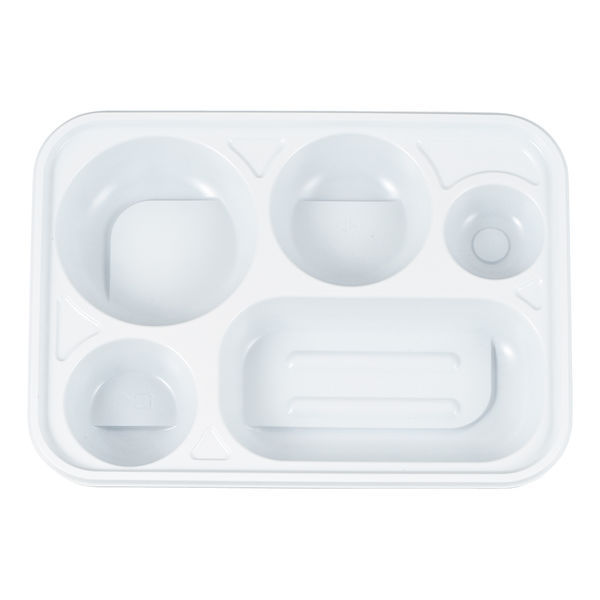 タカギ産業 弁当容器 TSR-690ーS2 白 本体 800枚(50枚×16) 2008004 1ケース(800枚入(50枚×16袋))（直送品）