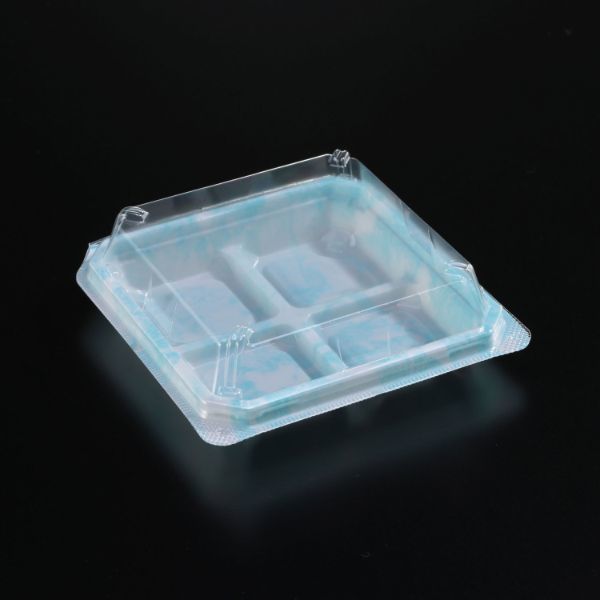 スミ フードパック ユニコン JU-4 石紋(青)　800枚(50枚×16) 5JU4166（直送品）