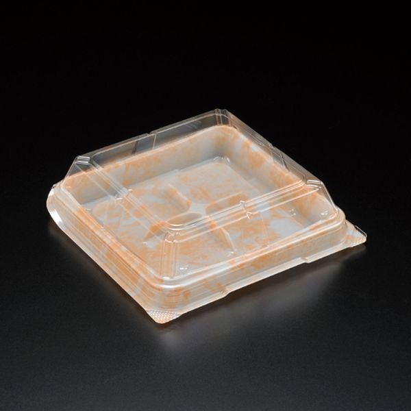 スミ フードパック ユニコン JW-4 石紋(杏) 800枚(50枚×16) 5JW4165 1ケース(800枚入(50枚×16袋))（直送品）