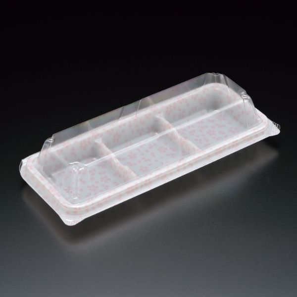 スミ フードパック ユニコン MS-3 桃桜 1200枚(100枚×12) 5M30137 1ケース(1200枚入(100枚×12袋))（直送品）