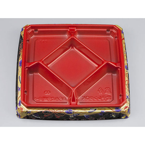 弁当容器　BFハカマ膳9-1こづち赤本体(N)　400枚(50枚×8) 625074　シーピー化成（直送品）
