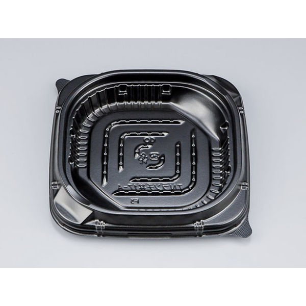 どんぶり容器　TNランチ丼17-A 黒 中皿　600枚(50枚×12) 645605　シーピー化成（直送品）