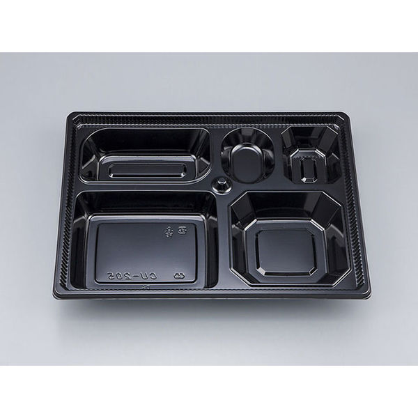 仕出弁当　CU-205 黒 本体N　400枚(50枚×8) 828205000525　シーピー化成（直送品）