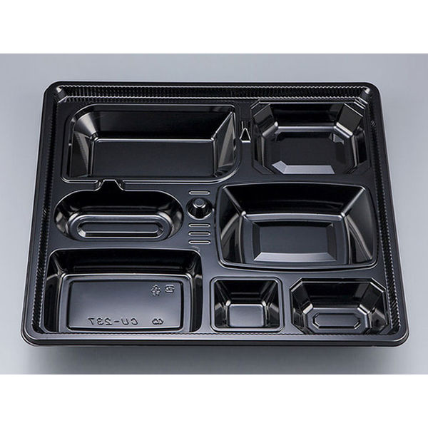 仕出弁当　CU-237 黒 本体N　180枚(20枚×9) 828237000525　シーピー化成（直送品）