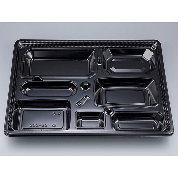仕出弁当　CU-239 黒 本体N　120枚(20枚×6) 828239000525　シーピー化成（直送品）