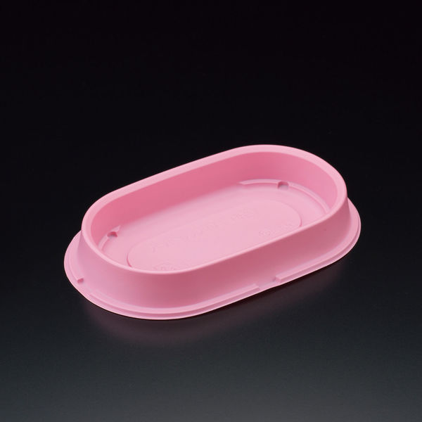 スミ SPレンジ PE-1_中皿 チェリー 1200枚(50枚×24) 8PE1307 1ケース(1200枚入(50枚×24袋))（直送品）