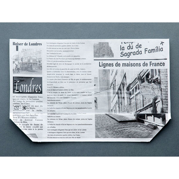 パン袋 エコ・フィールド(ヨーロピアン柄)白【weeco】 大阪ポリエチレン 3000枚(100枚×30) 9618（直送品）