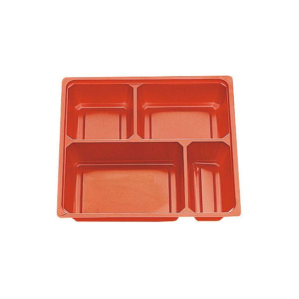 北原産業 弁当容器 中仕切70-70A 赤 300枚(50枚×6) CB-7074 1ケース(300枚入(50枚×6袋))（直送品）