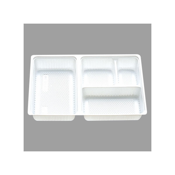 北原産業 弁当容器 中仕切80-55 C-1白カルプ 300枚(50枚×6) CB-8061 1ケース(300枚入(50枚×6袋))（直送品）