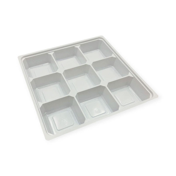 北原産業 弁当容器 中仕切80-80 白 300枚(50枚×6) CB-8170 1ケース(300枚入(50枚×6袋))（直送品）