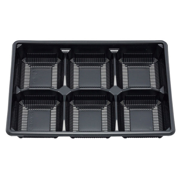 北原産業 弁当容器 中仕切85-60 C-3黒 300枚(50枚×6) CB-8568 1
