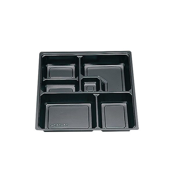 北原産業 弁当容器 中仕切85-85 C-1黒 160枚(20枚×8) CB-8589 1ケース(160枚入(20枚×8袋))（直送品）