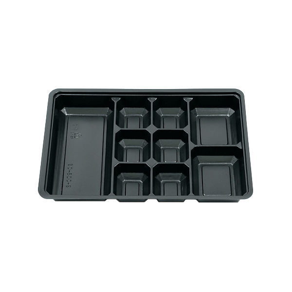 北原産業 仕出弁当 中仕切90-60 C-9黒カルプ 300枚(50枚×6) CB-906Y 1ケース(300枚入(50枚×6袋))（直送品）
