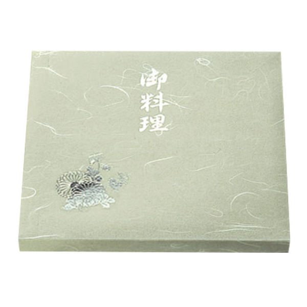 北原産業 仕出弁当 80-80菊 セパレート 紙ボックス本体 200枚(50枚×4) CE-8087 1ケース(200枚入(50枚×4袋))（直送品）